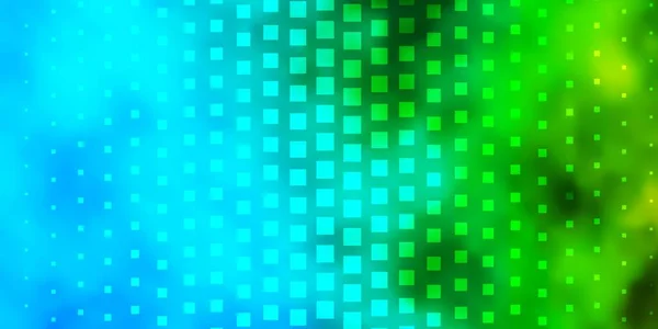 Синий Зеленый Векторный Узор Квадратном Стиле — стоковый вектор