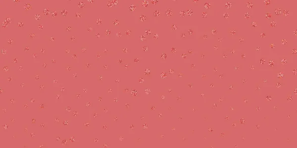 Modèle Gribouillis Vectoriel Rouge Clair Avec Des Fleurs Fleurs Colorées — Image vectorielle