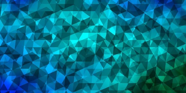 Светло Голубая Зеленая Векторная Текстура Триангулярным Стилем Декоративный Дизайн Абстрактном — стоковый вектор