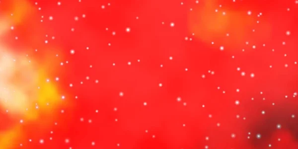 Rosso Chiaro Modello Vettoriale Giallo Con Stelle Neon — Vettoriale Stock