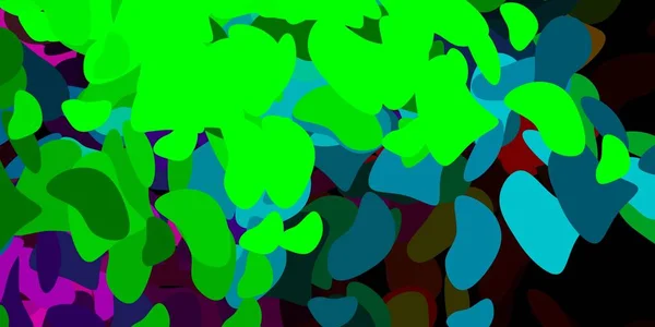 Світло Рожевий Зелений Векторний Шаблон Абстрактними Формами Барвисті Абстрактні Форми — стоковий вектор