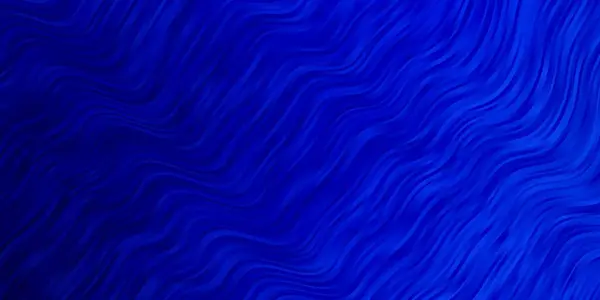Heller Blauer Vektorhintergrund Mit Kurven — Stockvektor