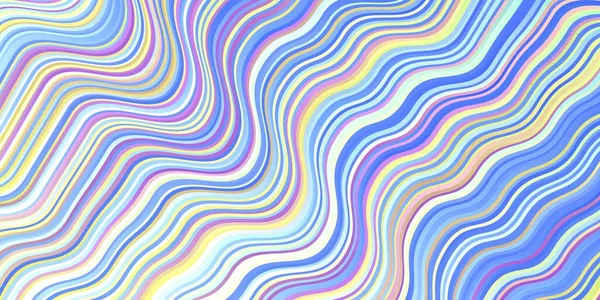 Licht Multicolor Vector Patroon Met Wrange Lijnen Kleurrijke Illustratie Abstracte — Stockvector