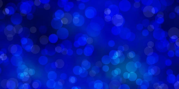 Luz Azul Vector Fondo Con Burbujas — Vector de stock