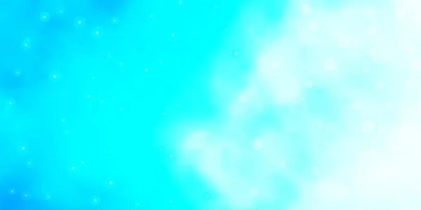 ライトブルーベクトル背景とカラフルな星 — ストックベクタ
