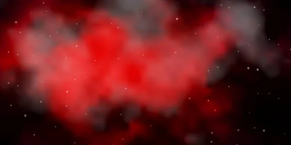 ダークピンクのベクトルの背景と小さな星と大きな星 — ストックベクタ