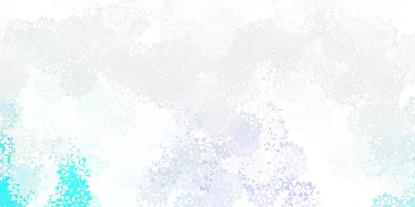 Lichtroze Blauwe Vectortextuur Met Felle Sneeuwvlokken Slimme Geometrische Abstracte Illustratie — Stockvector