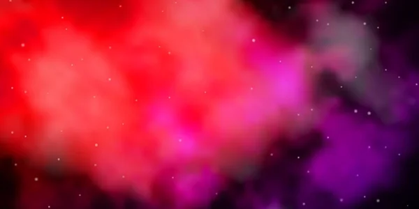 Mörk Rosa Gul Vektor Struktur Med Vackra Stjärnor — Stock vektor