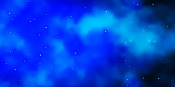 Textura Vectorial Azul Oscuro Con Hermosas Estrellas — Vector de stock