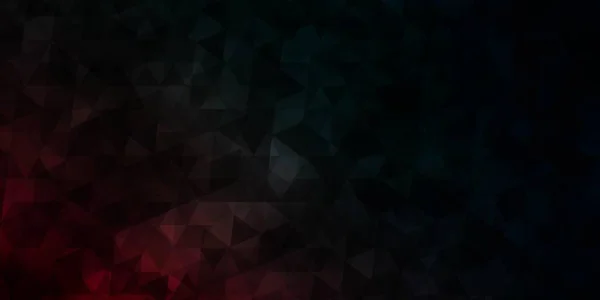 Σκούρο Μπλε Κόκκινο Διάνυσμα Φόντο Πολυγωνικό Στυλ Όμορφη Απεικόνιση Τρίγωνα — Διανυσματικό Αρχείο