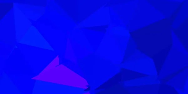 Темно Синій Векторний Трикутник Мозаїчний Візерунок Сучасна Абстрактна Ілюстрація Полігональними — стоковий вектор