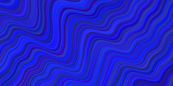 Σκούρο Μπλε Διανυσματικό Μοτίβο Καμπύλες Γραμμές Γεωμετρική Απεικόνιση Αφηρημένο Ύφος — Διανυσματικό Αρχείο