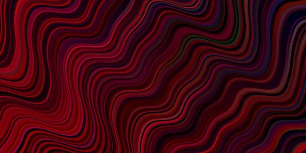 Modèle Vectoriel Rose Clair Rouge Avec Lignes Courbes Illustration Abstraite — Image vectorielle