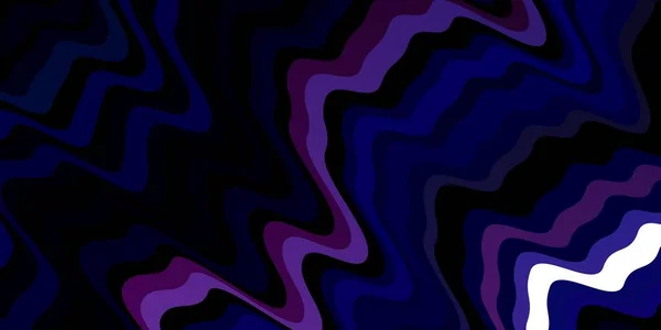 Σκούρο Ροζ Μπλε Διάνυσμα Φόντο Λυγισμένες Γραμμές Ολοκαίνουρια Πολύχρωμη Απεικόνιση — Διανυσματικό Αρχείο