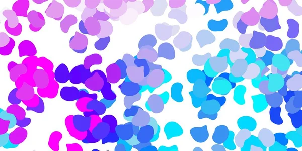 Light Pink Blue Vector Texture Memphis Shapes Modern Abstract Illustration — Stock Vector