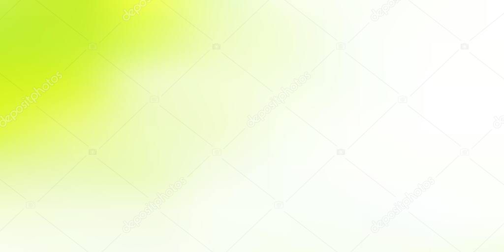 Light green, yellow vector gradient blur template. Abstract colorful illustration in blur style with gradient. Modern design for your apps.