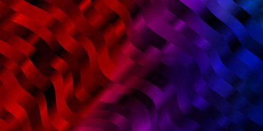 Açık Mavi, eğri çizgileri olan kırmızı vektör şablonu.