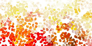 Açık kırmızı, sarı vektör arkaplan ve rastgele şekiller. Gradyan rastgele formlarla modern soyut illüstrasyon. İşiniz için akıllı tasarım.