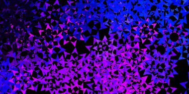 Açık mavi, çokgen şekilli yeşil vektör deseni. Soyut üçgenli dekoratif tasarım. Duvar kağıtları için şablon.