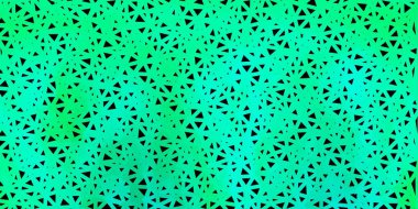 Açık yeşil vektör soyut üçgen arkaplan. Çokgen üçgenli modern soyut çizim. İşiniz..