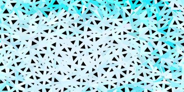 Açık pembe, mavi vektör geometrik çokgen tasarımı. Soyut üçgenlerle, çehre biçiminde akıllı illüstrasyon. İniş sayfaları tasarımı.