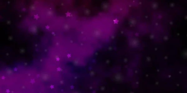 Patrón Vectorial Rosa Oscuro Con Estrellas Abstractas — Vector de stock