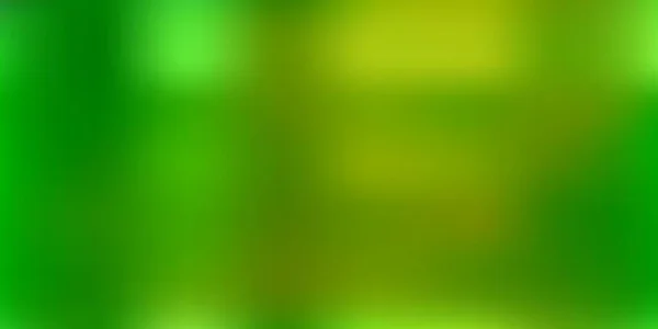 Hellgrüner Gelber Vektor Verschwimmt Hintergrund Bunte Farbverläufe Abstrakte Illustration Unscharfen — Stockvektor