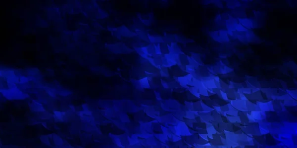 Patrón Vectorial Azul Oscuro Con Estilo Poligonal Ilustración Abstracta Brillante — Archivo Imágenes Vectoriales