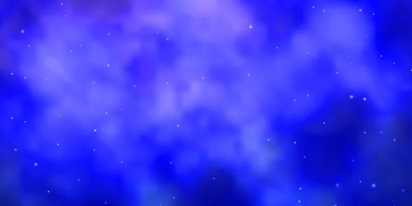 明るい紫色のベクトル背景とカラフルな星 — ストックベクタ