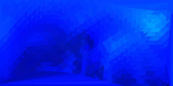 Diseño Triángulo Poli Vector Azul Oscuro Elegante Ilustración Abstracta Con — Vector de stock