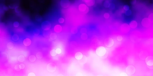 Light Purple Vektor Hintergrund Mit Blasen — Stockvektor