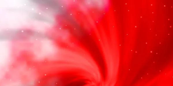 Textura Vectorial Rojo Claro Con Hermosas Estrellas — Archivo Imágenes Vectoriales