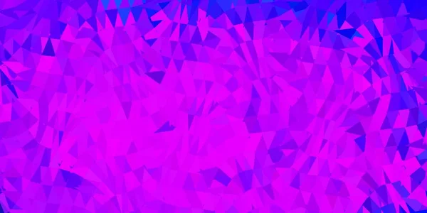 Tmavě Růžové Modrý Vektorový Trojúhelník Mozaiky Pozadí Moderní Abstraktní Ilustrace — Stockový vektor