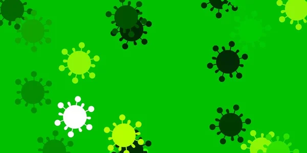 Açık Yeşil Grip Işaretli Sarı Vektör Şablonu Biyolojik Değişim Şekilli — Stok Vektör
