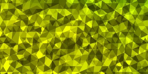 Modèle Vectoriel Vert Clair Jaune Avec Cristaux Triangles Belle Illustration — Image vectorielle