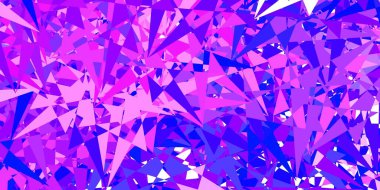 Açık mavi, çokgen şekilli sarı vektör deseni. Modern tarzda üçgen şekilli akıllı soyut çizimler. Reklamlarınıza basit bir ekleme..