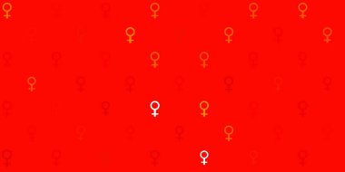 Açık yeşil, kadın sembollü kırmızı vektör arkaplan. Kadınların güç ve güç göstergelerini gösteren bir ilüzyon. Duvar kağıtları için zarif tasarım.