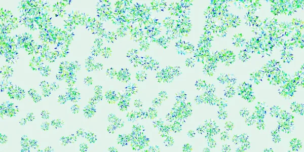 Modèle Vectoriel Bleu Clair Vert Avec Des Flocons Neige Colorés — Image vectorielle