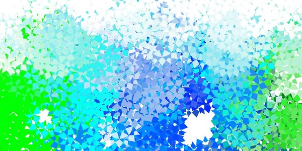 Світло Блакитний Векторний Фон Лініями Трикутниками Ілюстрація Набором Різнокольорових Трикутників — стоковий вектор