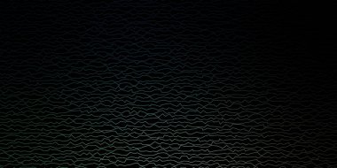 Koyu mavi, çizgili yeşil vektör şablonu. Renkli çizgilerle dairesel çizimler. İş tanıtımınız için tasarım.