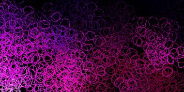 Koyu mor, pembe vektör arkaplan ve rastgele şekiller. Basit gradyan şekilli renkli bir çizim. İşiniz için akıllı tasarım.