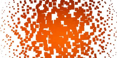 Açık Turuncu vektör deseni kare biçiminde. Renkli dikdörtgenlerle soyut gradyan çizimi. Reklamınız, posteriniz, afişiniz için en iyi tasarım.