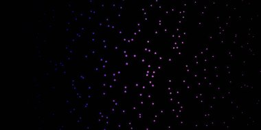 Koyu mor, soyut yıldızlı pembe vektör deseni. Küçük ve büyük yıldızlı parlak renkli bir illüstrasyon. İş tanıtımınız için tasarım.