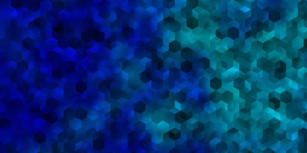 Diseño Vectorial Azul Claro Con Formas Hexagonales Ilustración Abstracta Brillante — Vector de stock