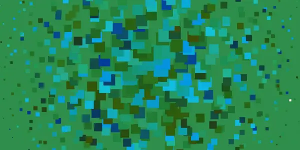 Azul Claro Patrón Vectorial Verde Estilo Cuadrado Nueva Ilustración Abstracta — Vector de stock