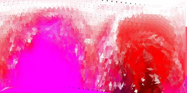 明るいピンク 黄色のベクトル抽象的な三角形の背景 エレガントなグラデーションの三角形の抽象的なイラスト Webアプリの壁紙 — ストックベクタ