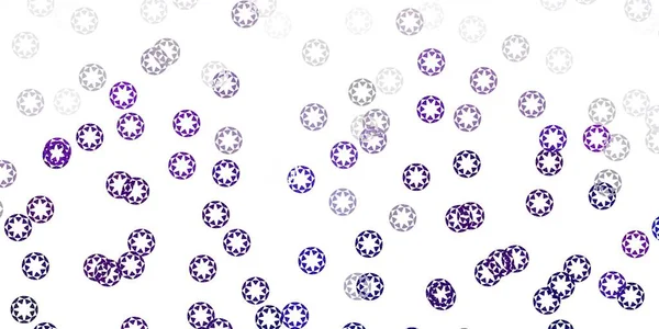 Fondo Vectorial Púrpura Claro Con Burbujas Discos Coloridos Abstractos Sobre — Archivo Imágenes Vectoriales