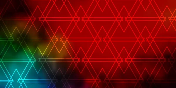 Diseño Vectorial Multicolor Oscuro Con Líneas Triángulos Ilustración Con Triángulos — Vector de stock