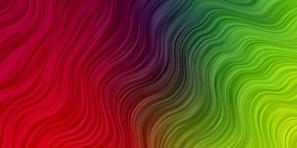 Light Multicolor Vektor Textur Med Cirkulär Båge Färgstarkt Geometriskt Prov — Stock vektor