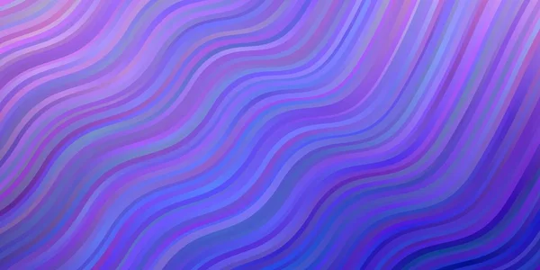 Hellrosa Blaues Vektormuster Mit Schiefen Linien Abstrakte Illustration Mit Steigungsbögen — Stockvektor